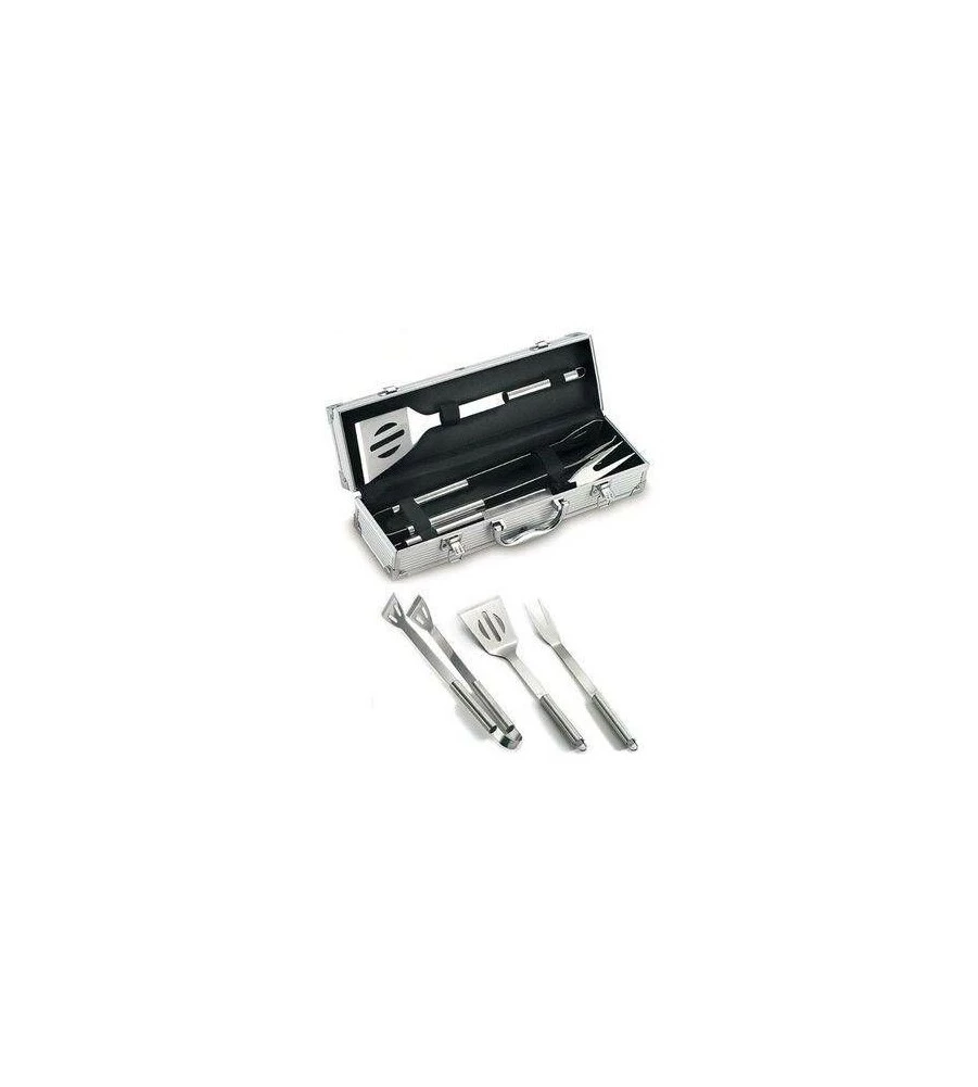 SET VALIGETTA IN ALLUMINIO DA 3PEZZI IN  ACCIAIO INOX